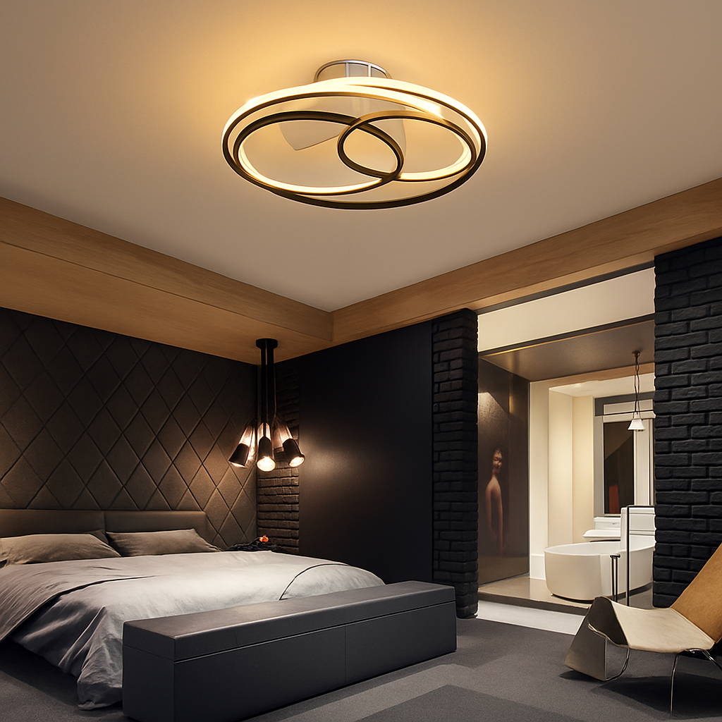 Black fan light
