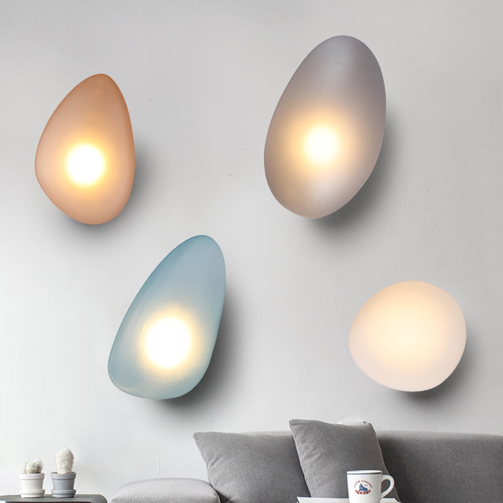 Stone shaped sconce