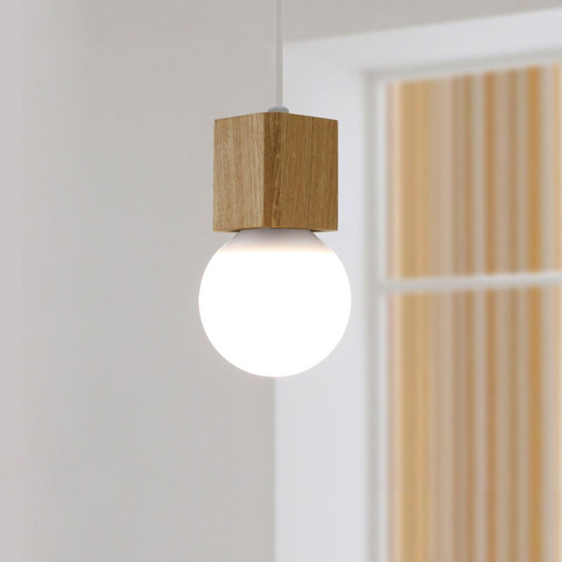 Cubic Wood Pendant, view 5