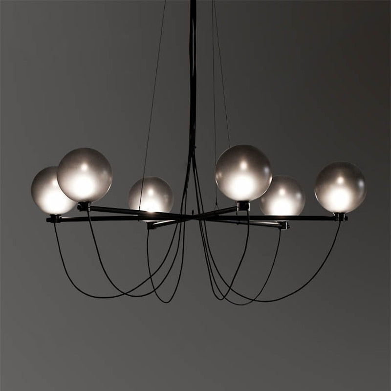 Large globe chandelier
