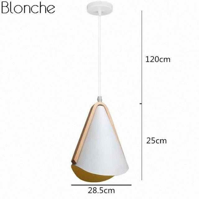 Nordic Metal and Wood Pendant Light, view 7