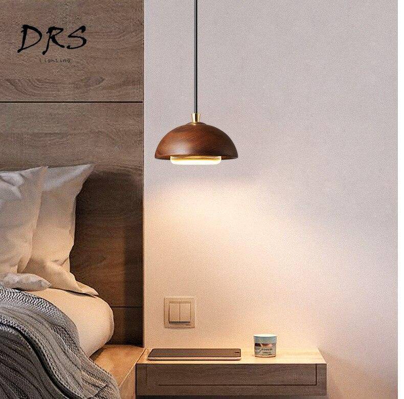Wood Half-Dome Pendant Light, view 6