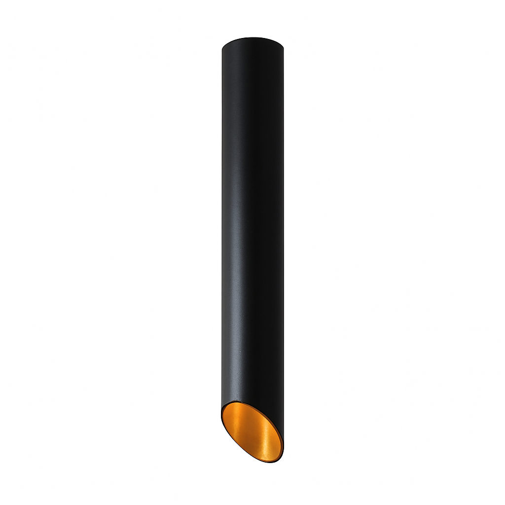 Geometric aluminum tube spotlight