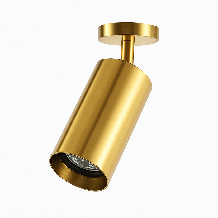Gold rounded LED spotlight