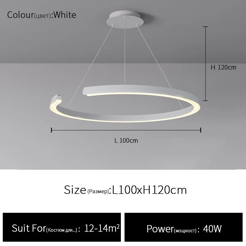 Ring LED Pendant, view 8