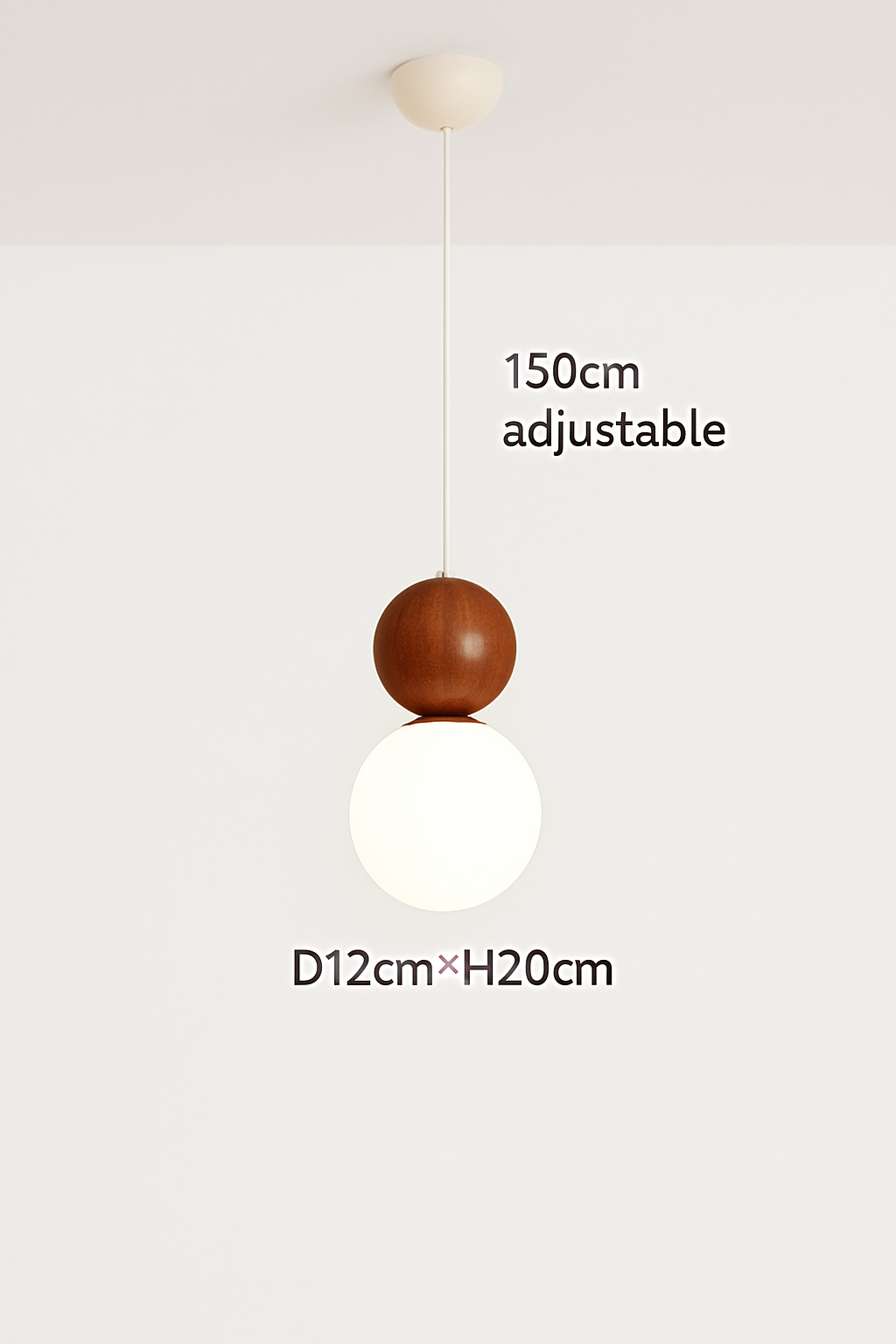 Danish Glowing Ball Pendant, view 8