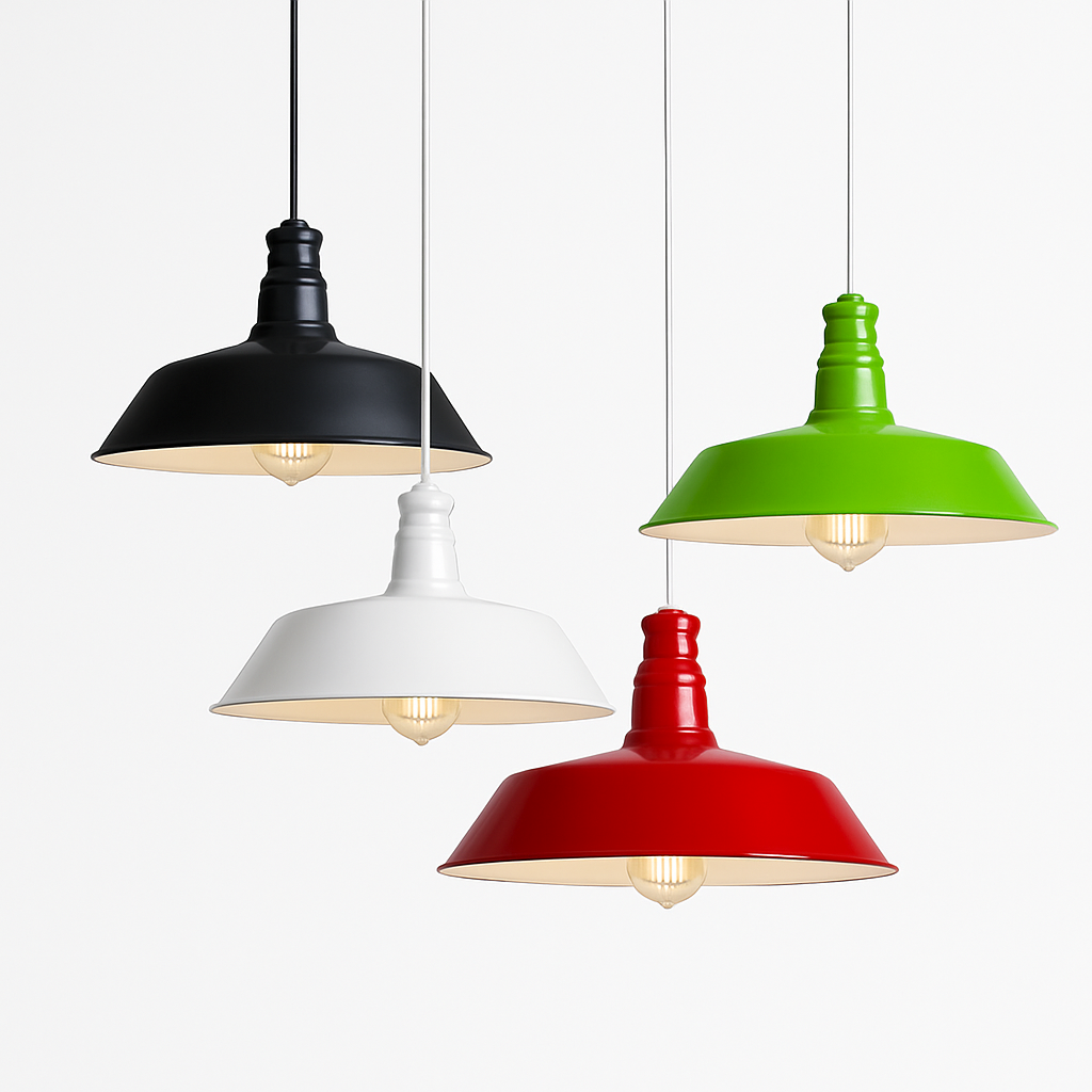 Colorful loft pendant