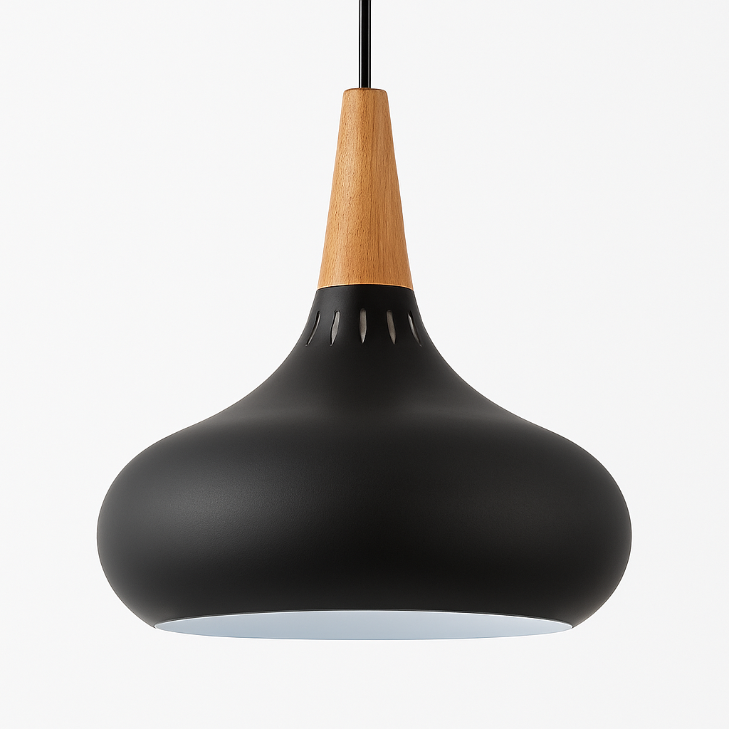 Loft Metal Wood Rod Pendant, view 7