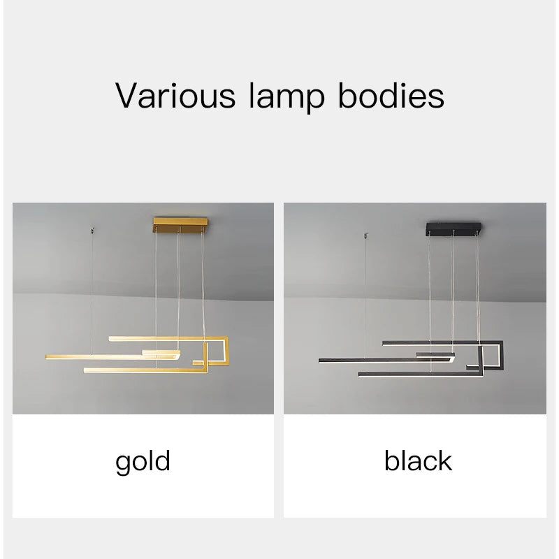 Rectangular Dimmable LED Pendant, view 5