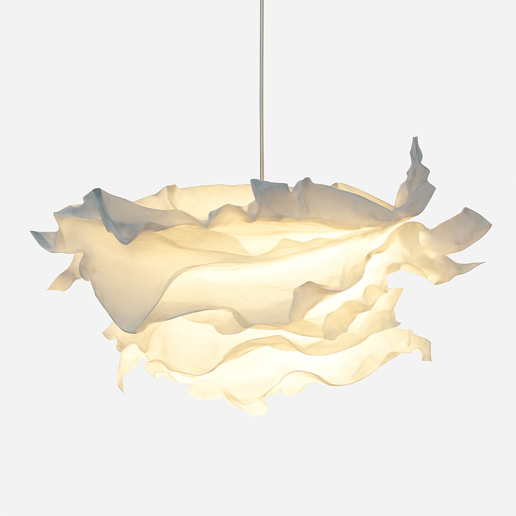 Paper cloud pendant