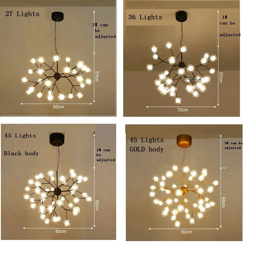 Nordic LED Multi-Light Pendant, view 6